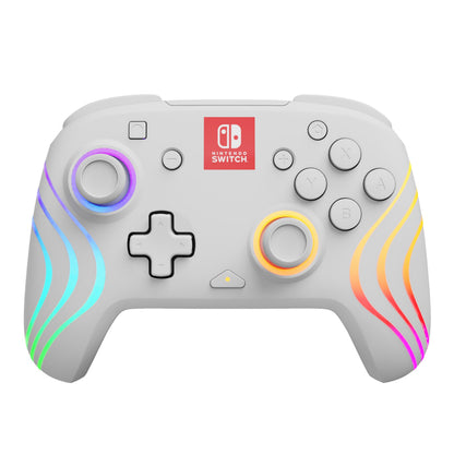 PDP Afterglow Wave Wireless Controller White Nintendo Switch Prismatic White