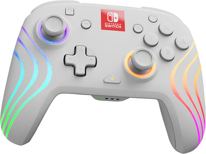 PDP Afterglow Wave Wireless Controller White Nintendo Switch Prismatic White