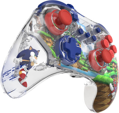 PDP REALMz Wired LED Light-up Pro Controller: Sonic Green Hill Zone For Nintendo Switch & Nintendo Switch - OLED Model