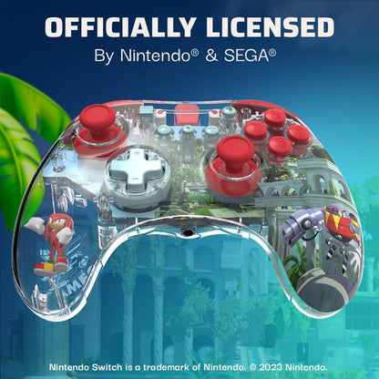 PDP REALMz Wired LED Light-up Pro Controller: Knuckles For Nintendo Switch & Nintendo Switch - OLED Model Knuckles Transparent