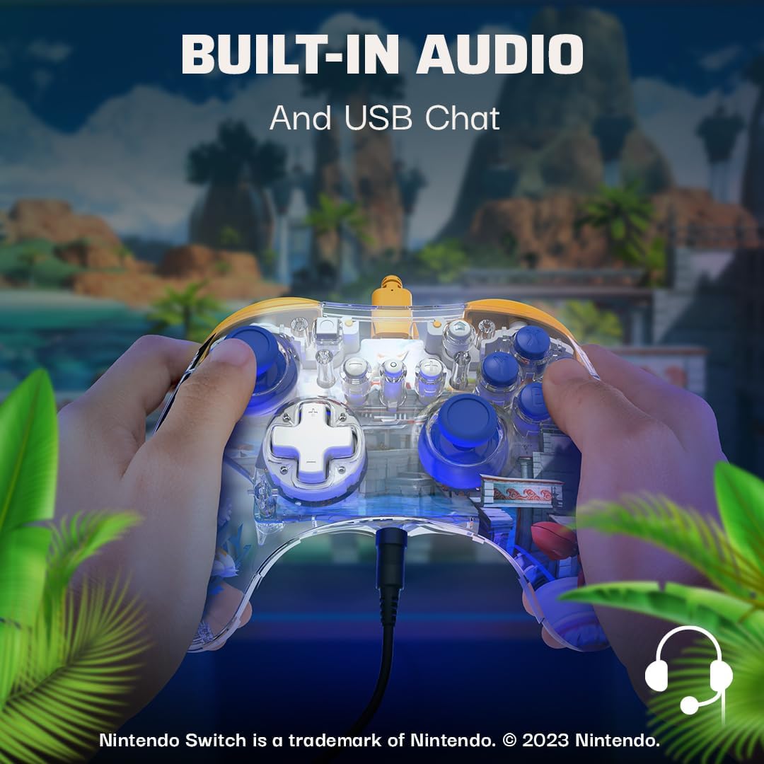 PDP REALMz Wired LED Light-up Pro Controller: Tails For Nintendo Switch & Nintendo Switch - OLED Model