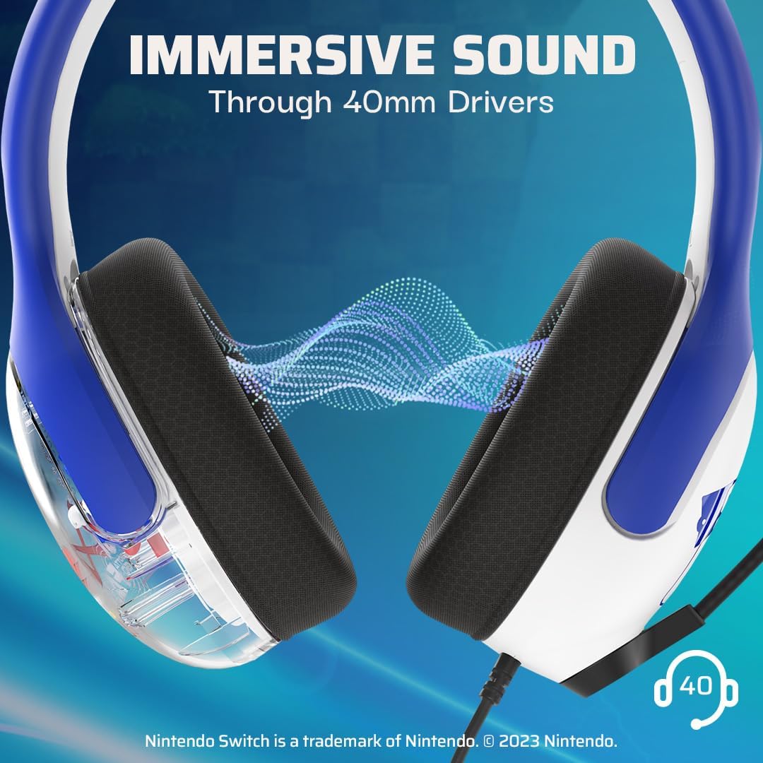 PDP AIRLITE bedrade headset Realmz Sonic Nintendo Switch
