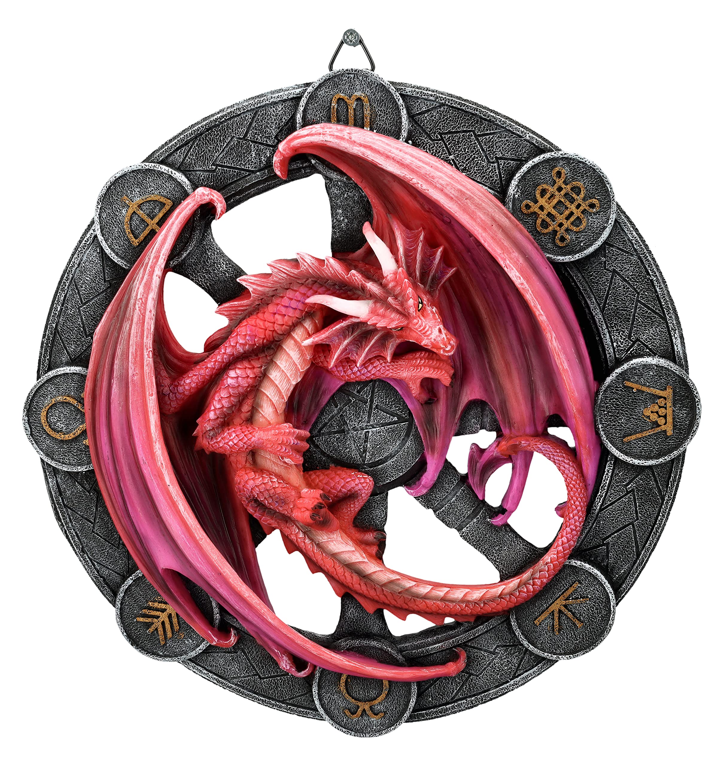 Pacific Giftware Wandrelief Drache Lammas by Anne Stokes 27 cm | Figur Statue Dragons of the Sabbats