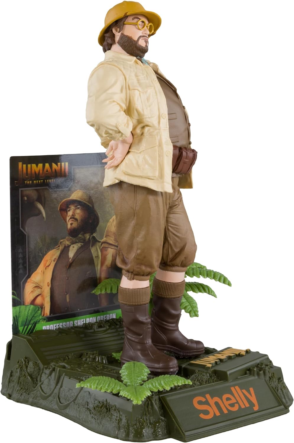 McFarlane Toys - Figura Posada del Profesor Sheldon Oberon (Jumanji) de Movie Maniacs de 6 Pulgadas
