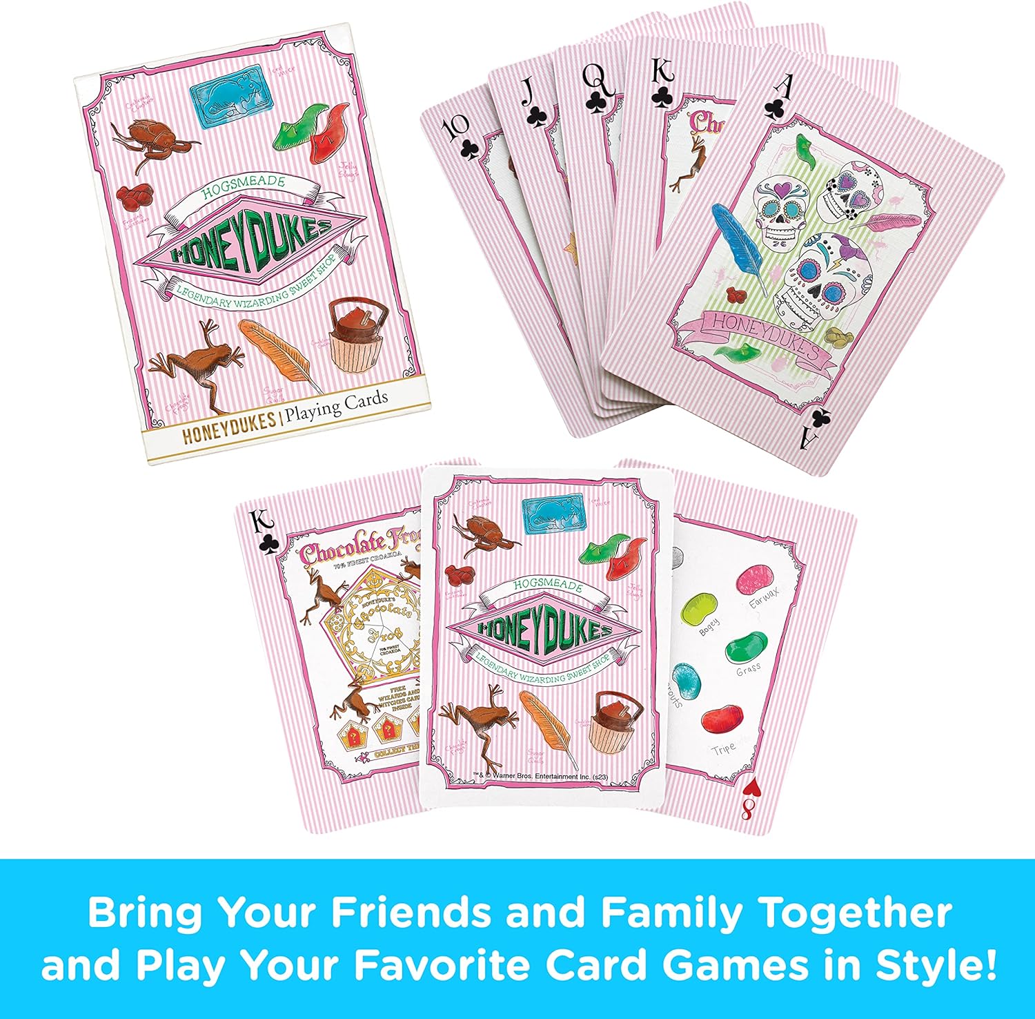 AQUARIUS Harry Potter Honey Dukes Playing Cards – Harry Potter Themed Deck of Cards for Your Favorite Card Games - Officially Licensed Harry Potter Merchandise & Collectibles