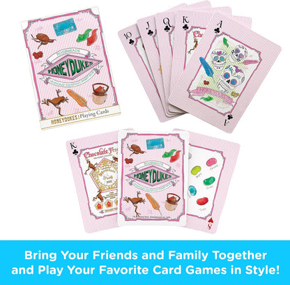 AQUARIUS Harry Potter Honey Dukes Playing Cards – Harry Potter Themed Deck of Cards for Your Favorite Card Games - Officially Licensed Harry Potter Merchandise & Collectibles