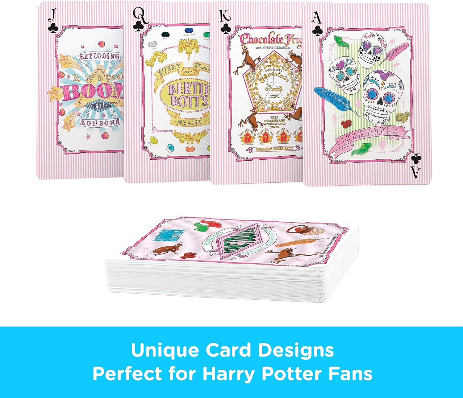 AQUARIUS Harry Potter Honey Dukes Playing Cards – Harry Potter Themed Deck of Cards for Your Favorite Card Games - Officially Licensed Harry Potter Merchandise & Collectibles