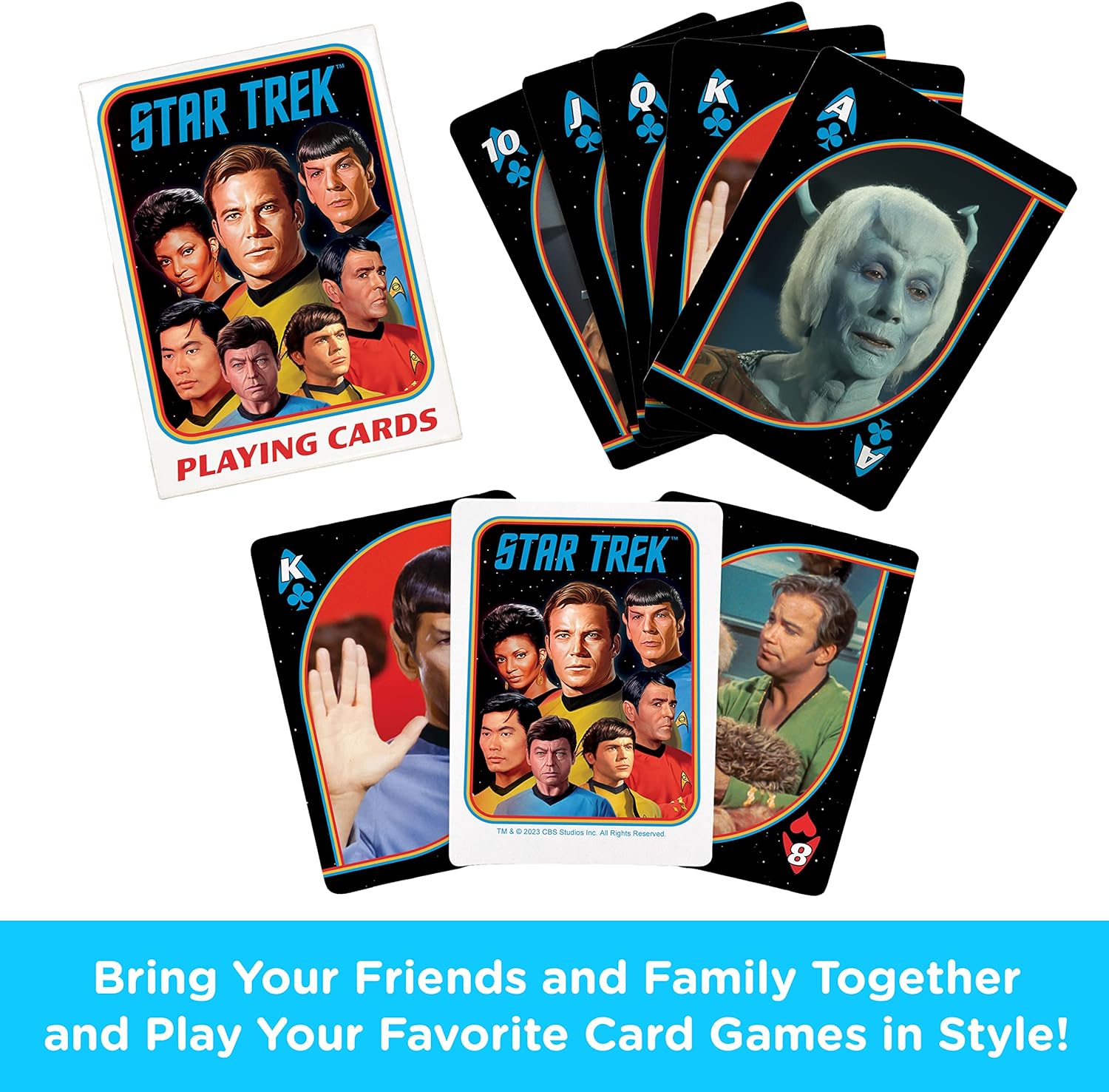 AQUARIUS Star Trek Original Series Playing Cards – Star Trek Original Series Themed Deck of Cards for Your Favorite Card Games - Officially Licensed Star Trek Merchandise & Collectibles