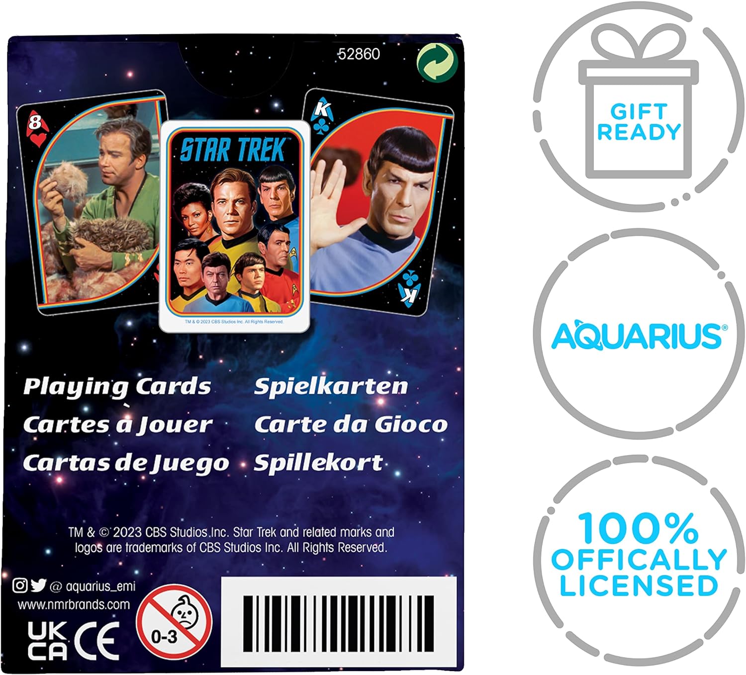 AQUARIUS Star Trek Original Series Playing Cards – Star Trek Original Series Themed Deck of Cards for Your Favorite Card Games - Officially Licensed Star Trek Merchandise & Collectibles