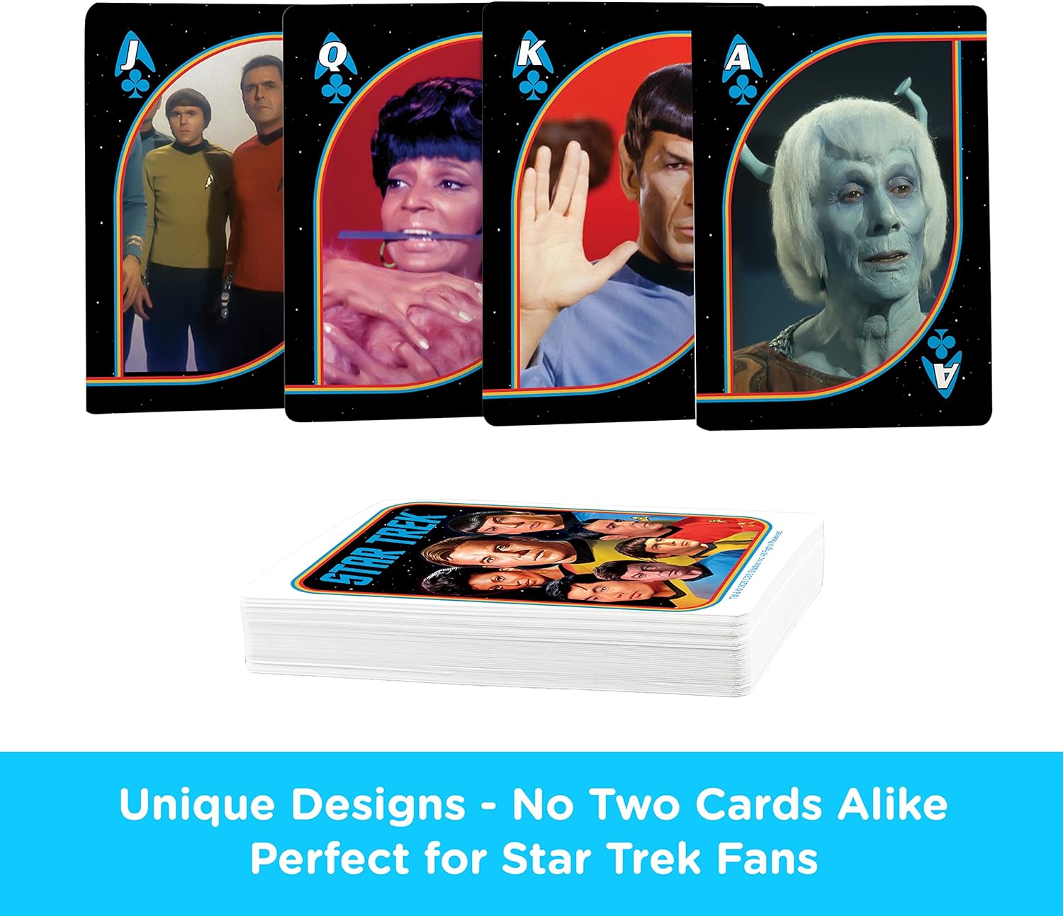 AQUARIUS Star Trek Original Series Playing Cards – Star Trek Original Series Themed Deck of Cards for Your Favorite Card Games - Officially Licensed Star Trek Merchandise & Collectibles