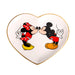 Disney Minnie & Mickey Mouse Multicoloured Gift Heart Shaped Trinket Tray VC700063L.PH