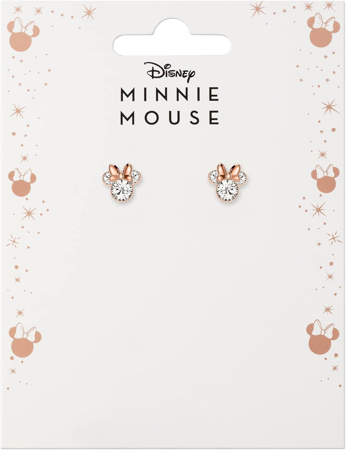 Minnie Mouse Stone Set Silver and Rose Gold Earrings EF00469PAPRL.PS