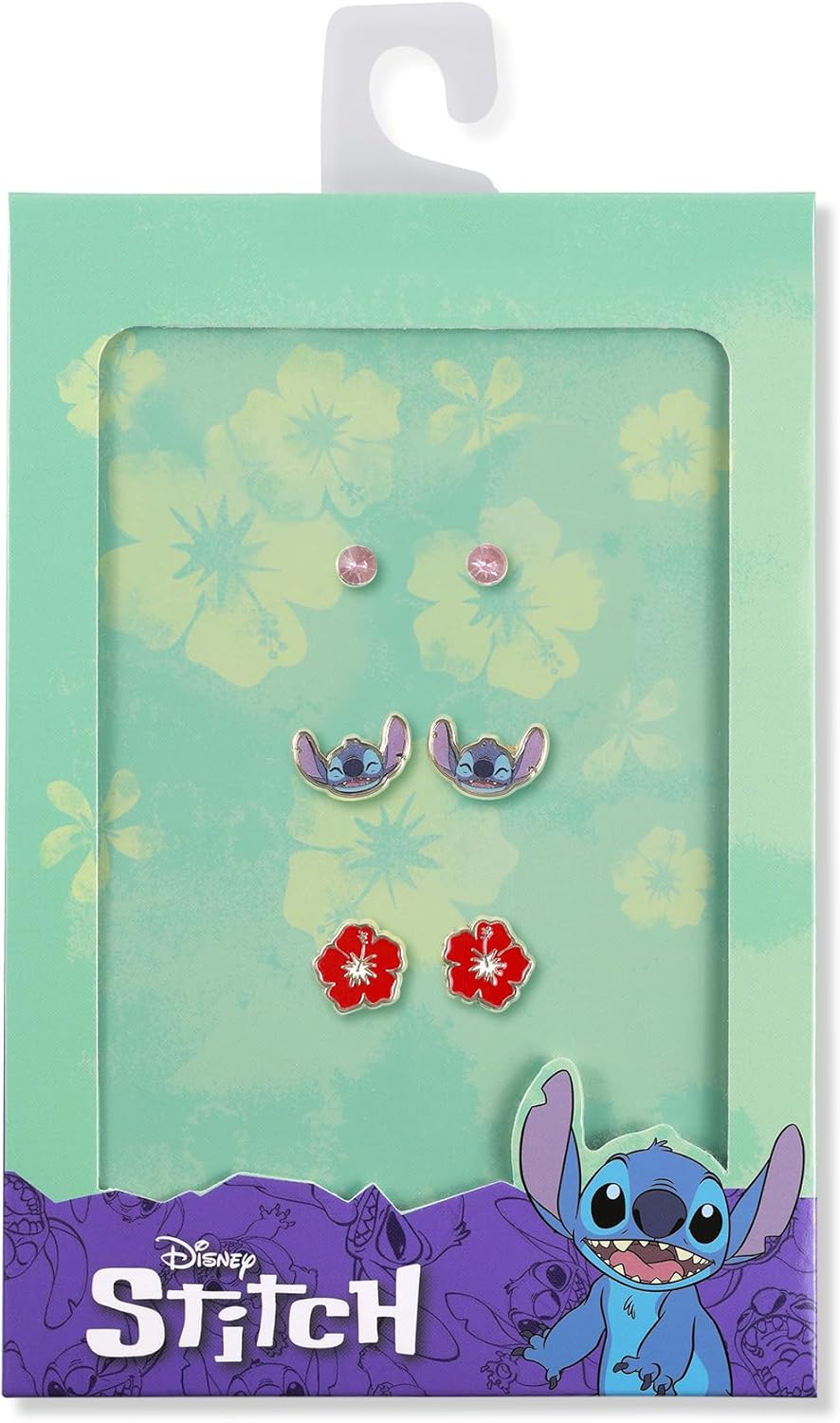 Disney - Lilo & Stitch Multicoloured Enamel Costume 3 St Earring Set