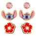 Disney - Lilo & Stitch Multicoloured Enamel Costume 3 St Earring Set