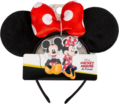 Peers Hardy Disney Minnie Mouse Red, Black & White Polka Dot Bow Headband V700050L.PH,One Size