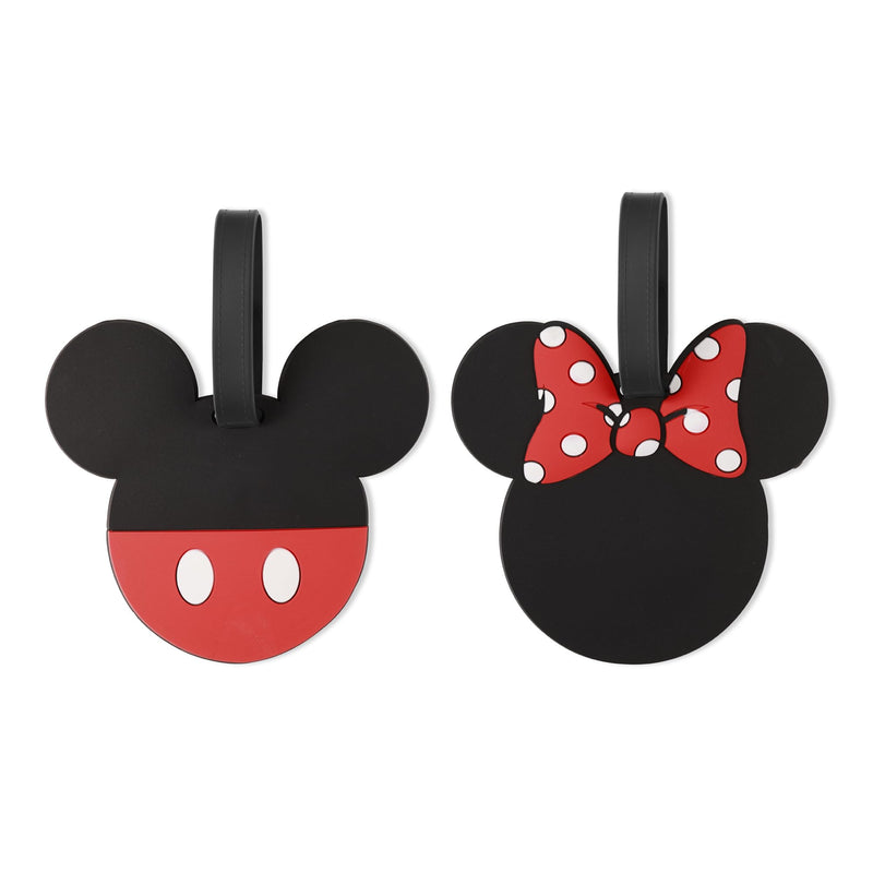Peers Hardy - Disney Mickey M Disney Mickey & Minnie Mouse Black and red 2 Piece Luggage Tags