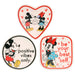 Disney Mickey and Minnie Multicoloured Ceramic Gift 3 piece Boxed Trinket Tray Set VC700375L