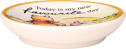 Disney Winnie the Pooh 3pc Multicoloured Ceramic Gift Mini Trinket Tray set VC700383L