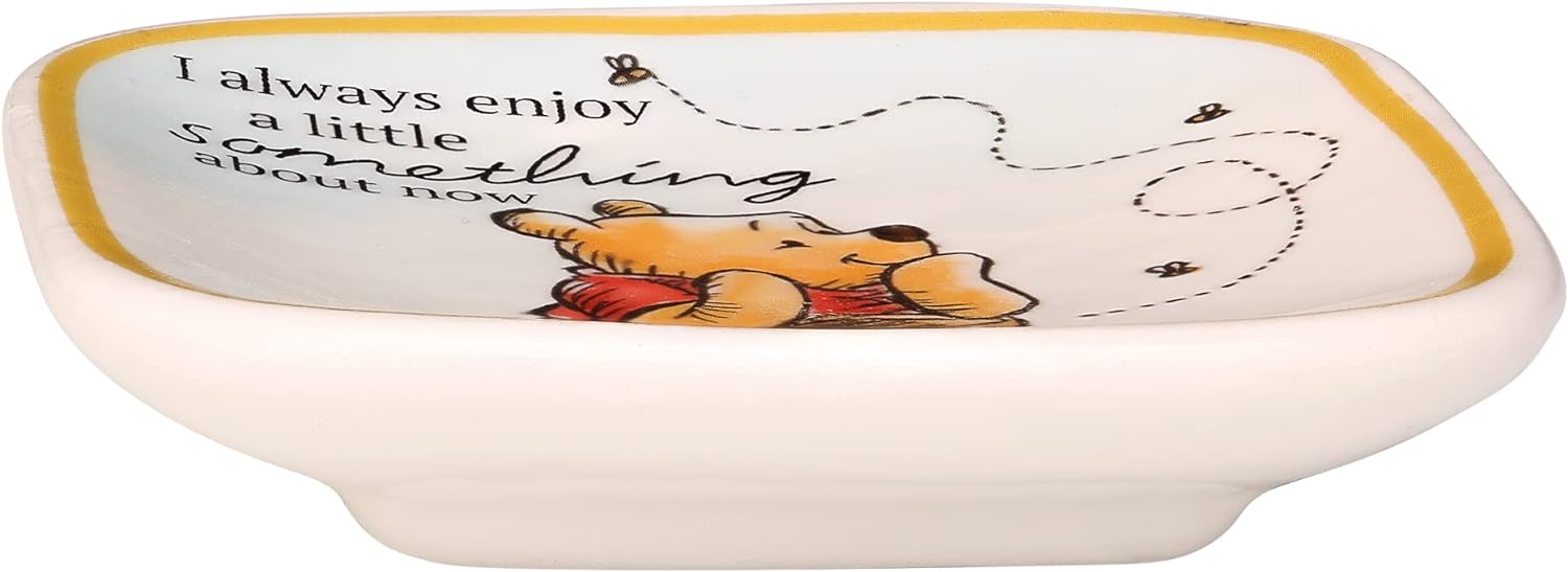 Disney Winnie the Pooh 3pc Multicoloured Ceramic Gift Mini Trinket Tray set VC700383L