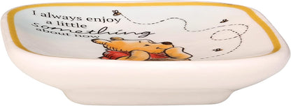 Disney Winnie the Pooh 3pc Multicoloured Ceramic Gift Mini Trinket Tray set VC700383L