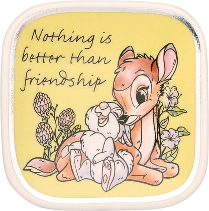 Disney Bambi Yellow, pink & blue Ceramic Gift 3 piece Boxed Trinket Tray Set VC700374L