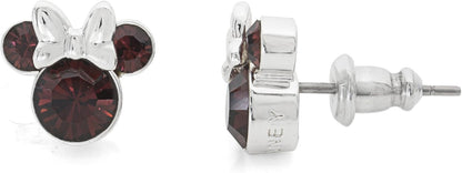 Peers Hardy Disney Minnie Silver Plated January Birthstone Stud Earrings EF00469SJANL.PH