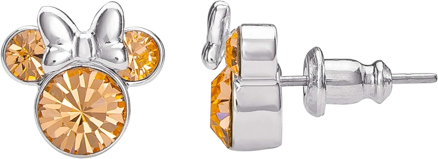 Peers Hardy Disney Minnie Silver Plated June Birthstone Stud Earrings EF00469SJUNL.PH