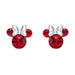 Peers Hardy Pendientes de Minnie de Disney, bañados en plata, piedra natal de julio, talla única, sin piedras preciosas, latón, sin piedra, EF00469SJUYL.PH, talla única, latón, sin piedras preciosas
