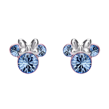 Disney Minnie Silver Plated December Birthstone Stud Earrings EF00469SDECL.PH