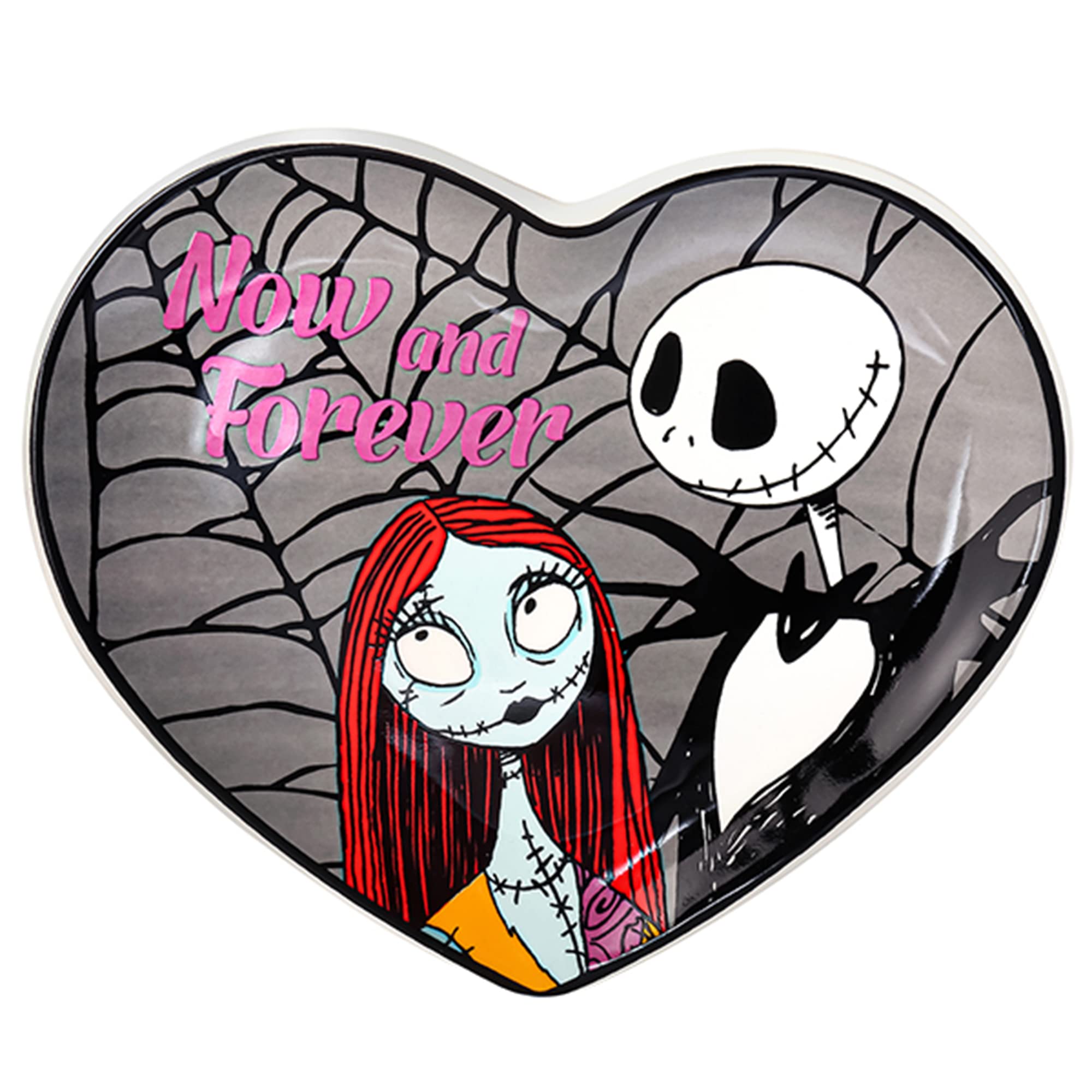 Disney The Nightmare Before Christmas Multicoloured Ceramic Heart Shaped Trinket Tray VC700681L