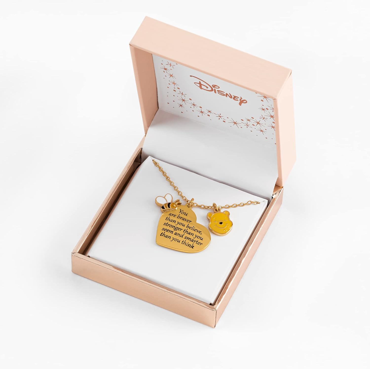 Winnie The Pooh You Are Braver Than You Believe Halsketting goudkleurig Disney, Fan merch, Film