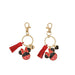 Peers Hardy - Disney Minnie Mouse Red, Black and Gold BFF Keyring Set