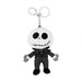 Disney The Nightmare Before Christmas Black and White Plush Keychain