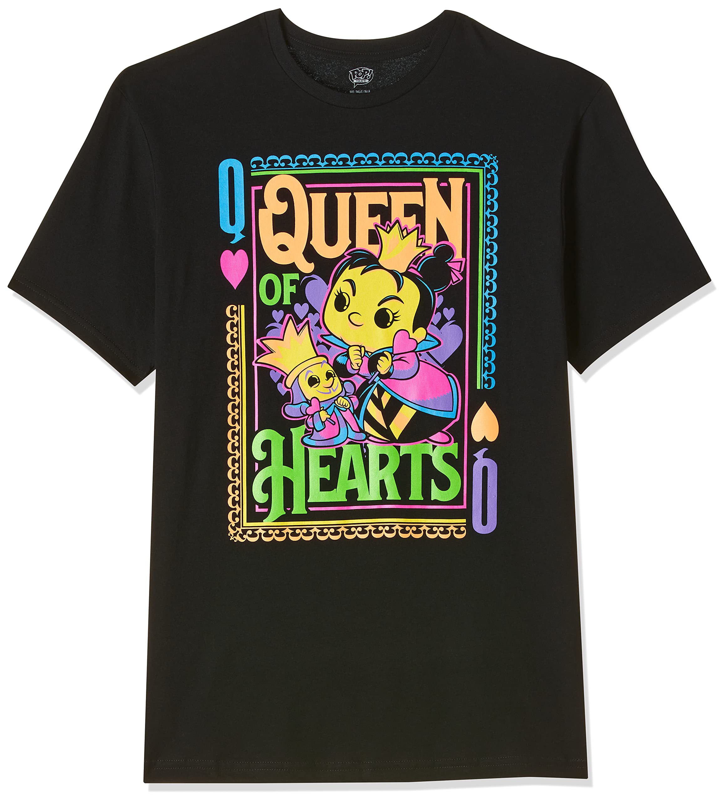 Funko DISNEY - Reine De Coeur - T-Shirt POP Blacklight (M)