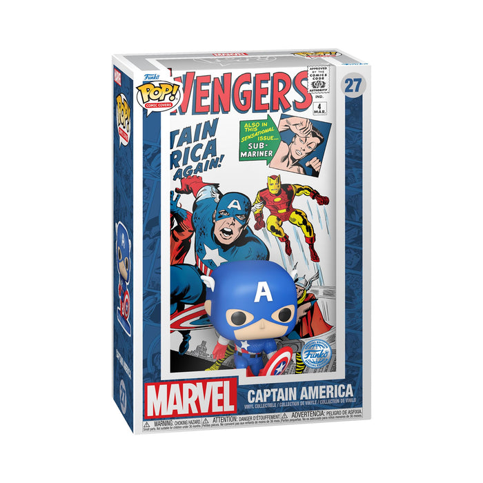 Funko Pop! Comic Cover: Marvel - Marvel Avengers #4 - (1963) - Marvel Comics - Collectable Vinyl Figure - Gift Idea - Official Merchandise - Toys for Kids & Adults - Comic Books Fans