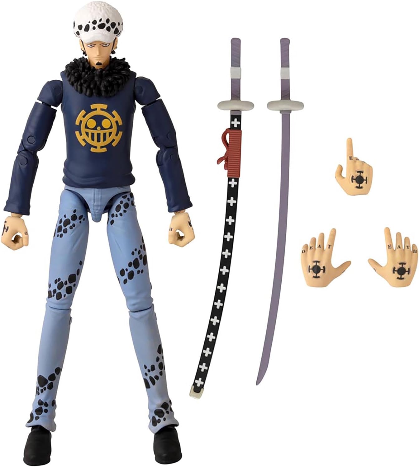 Bandai Anime Heroes: One Piece - Trafalgar Law Action Figure (17Cm) (36937)