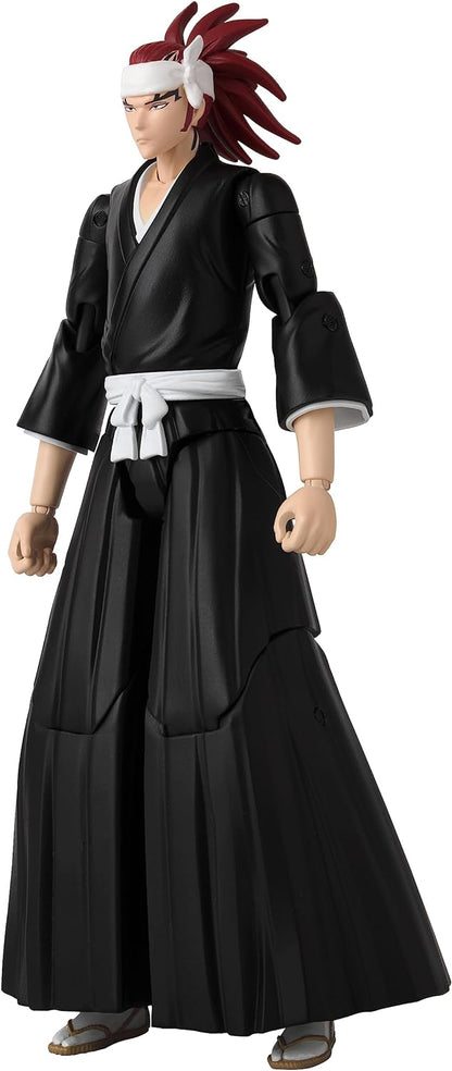 Anime Heroes Bleach Figures Abarai Renji Action Figure Articulated Anime Figure With Swappable Arms And Faces Bandai Bleach Action Figures, 17 cm