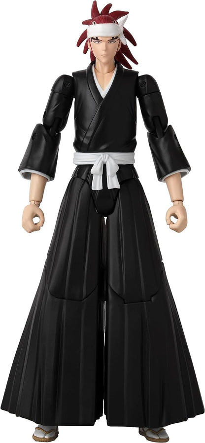 Anime Heroes Bleach Figures Abarai Renji Action Figure Articulated Anime Figure With Swappable Arms And Faces Bandai Bleach Action Figures, 17 cm