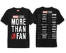 Marvel Studios T-Shirt - More Than A Fan, Schwarz, S