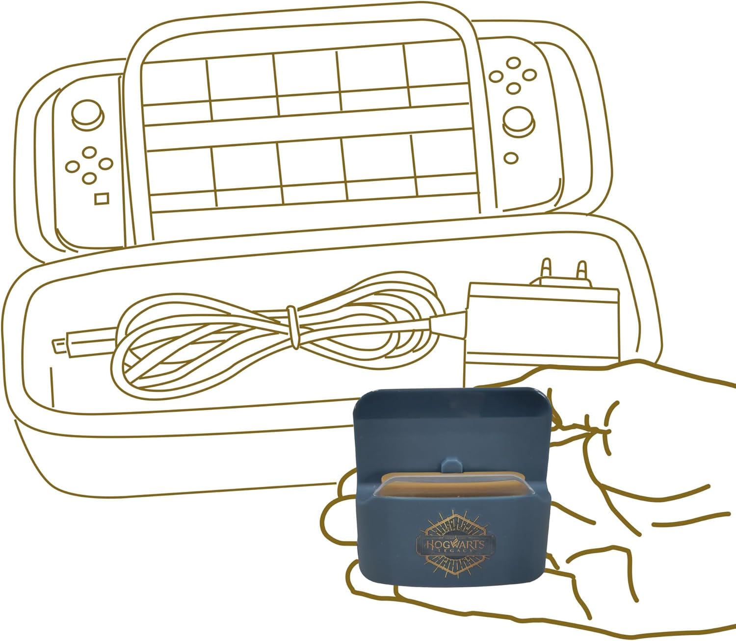 NONAME Charging Dock & Stand 2 en 1 - Hogwarts Legacy - Nintendo Switch