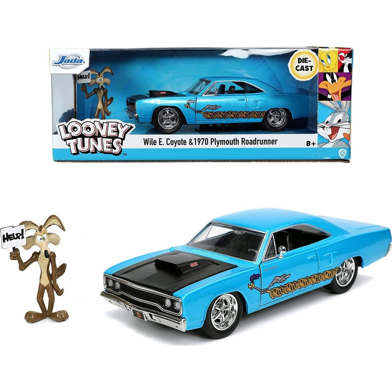 Jada Vehículo de Correcaminos Estilo 1970 con Figura