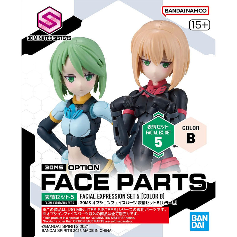 BANDAI 30MS - Option Gesichtsteile Gesichtsausdruck Set 5 (Farbe B) - Modellbausatz