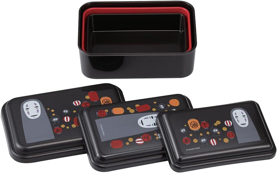 Spirited Away Food Storage Container with Lids 3pc Set - Authentic Japanese Design - Durable, Dishwasher Safe - Jiji Elegance