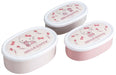 Skater SRS3SAG-A Hello Kitty Line Design Lunch Box, 28.9 ml (860 ml), Set of 3, Sealing Containers, Made in Japan