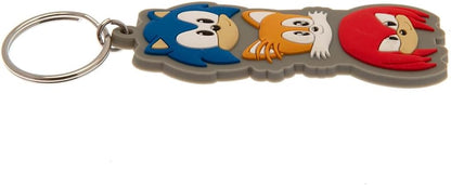 SONIC THE HEDGEHOG (TRIO STACK) PVC KEYCHAIN