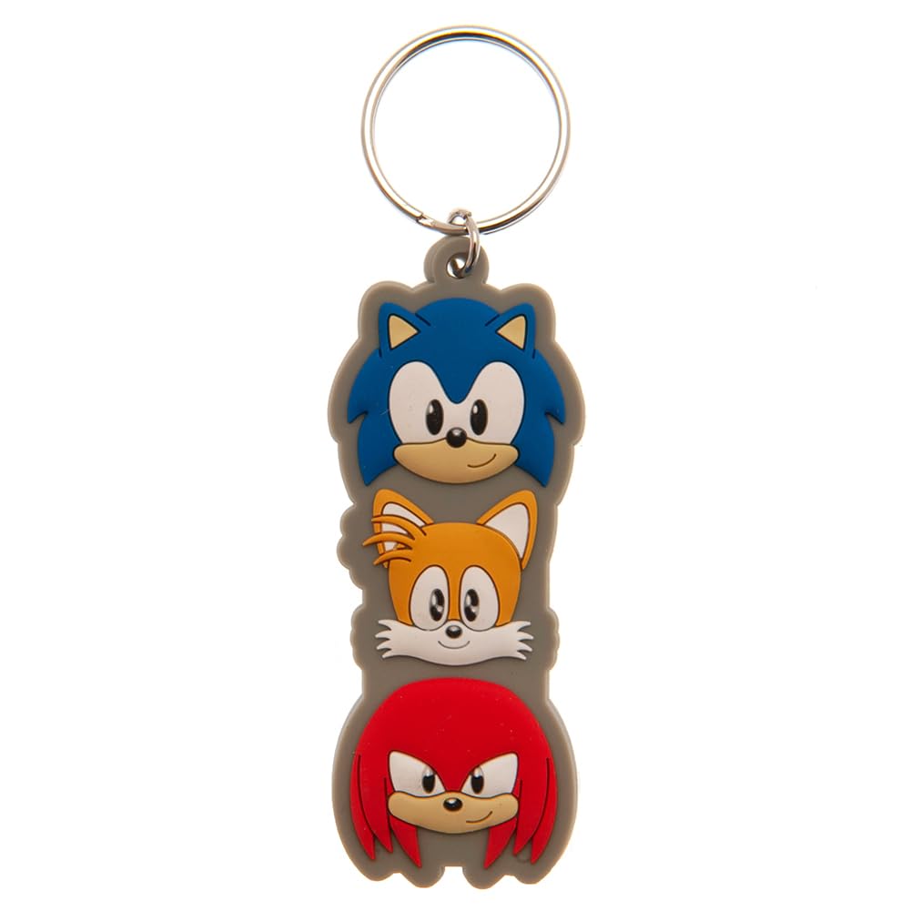 SONIC THE HEDGEHOG (TRIO STACK) PVC KEYCHAIN