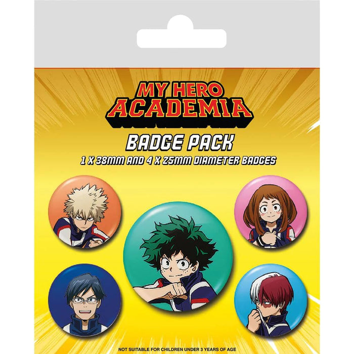 Pyramid My Hero Academia – Team – Pack 5 Badges