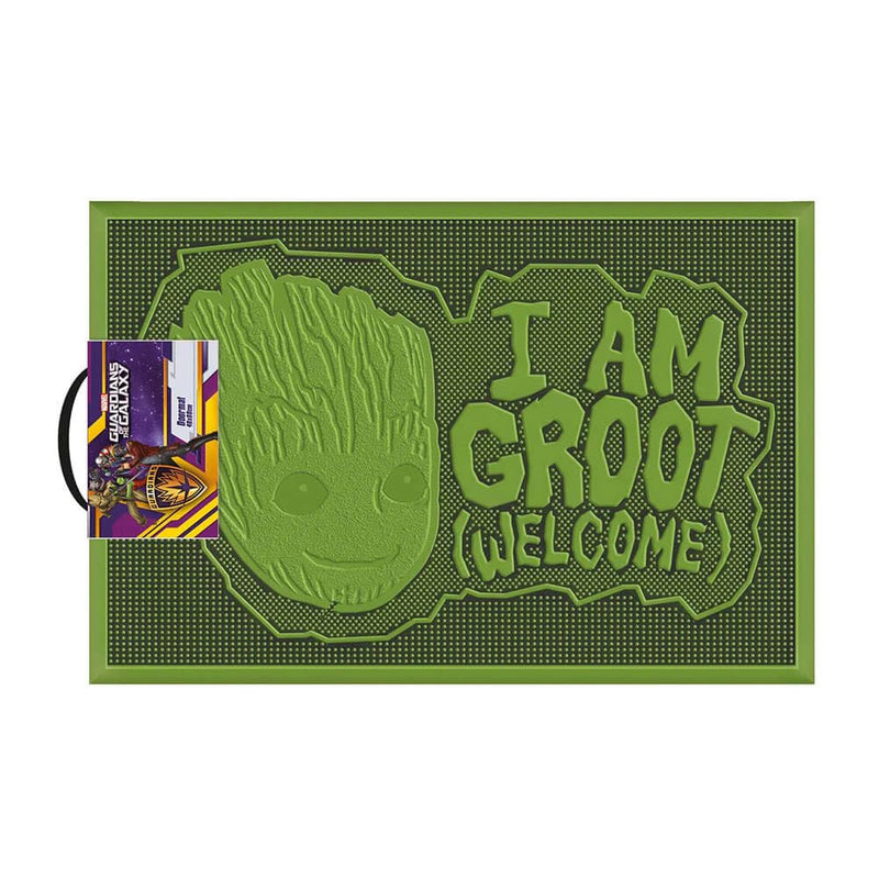 Pyramid International Marvel Guardians of the Galaxy Groot Character Flexible Rubber Doormat - 60cm x 40cm - Indoor or Outdoor Use