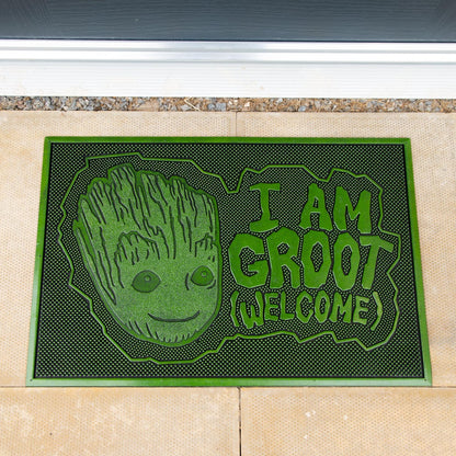 Pyramid International Marvel Guardians of the Galaxy Groot Character Flexible Rubber Doormat - 60cm x 40cm - Indoor or Outdoor Use