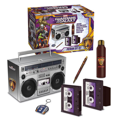 Pyramid International Guardians of the Galaxy Boom Box Premium Gift Set - Drinks Bottle, Notebook, Pen & Keyring in Trunk